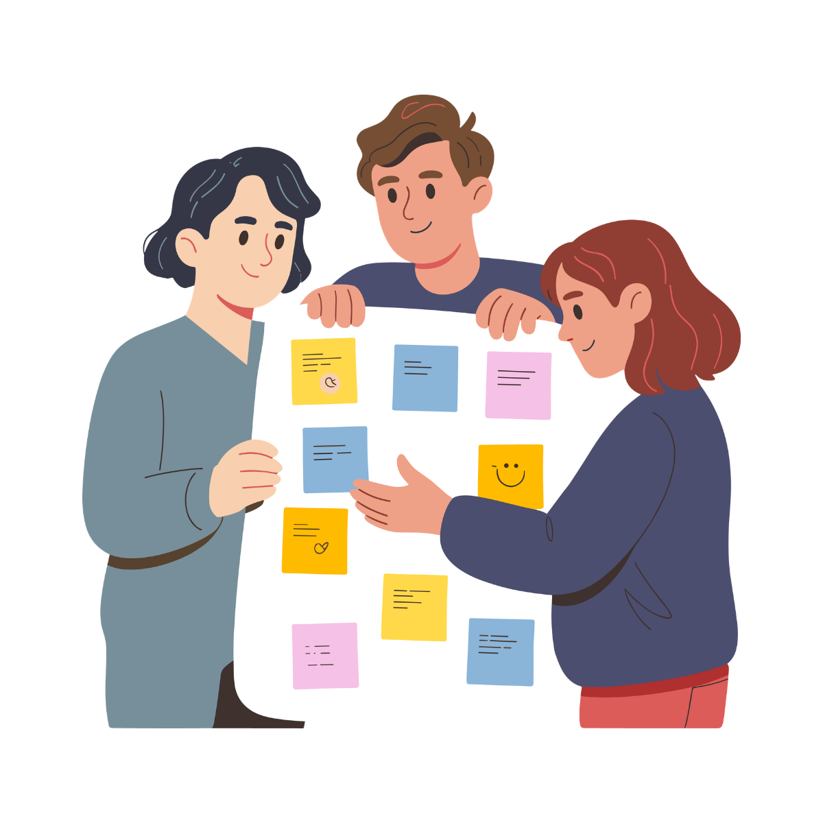 Team showing results in a vector